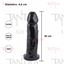 Dildo macizo super negro